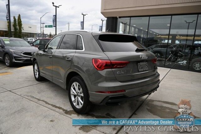 2022 Audi Q3 S Line Premium Plus / AWD / Technology Pkg / Power & Heated Leather Seats / Panoramic Sunroof / Navigation / Sonos Speakers / Lane Departure & Blind Spot Alert / Apple CarPlay & Android Auto / 1- Owner Anchorage AK