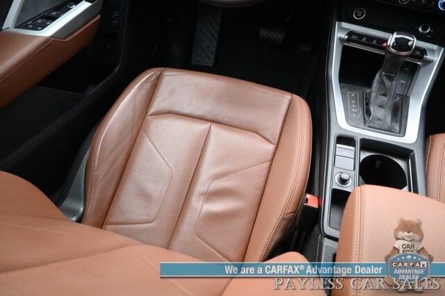 2022 Audi Q3 S line Premium / AWD / Convenience Pkg / Power & Heated Leather Seats / Panoramic Sunroof / Adaptive Cruise / Lane Watch & Blind Spot / Apple CarPlay & Android Auto / Keyless Entry & Start / Back Up Cam / 1-Owner Anchorage AK