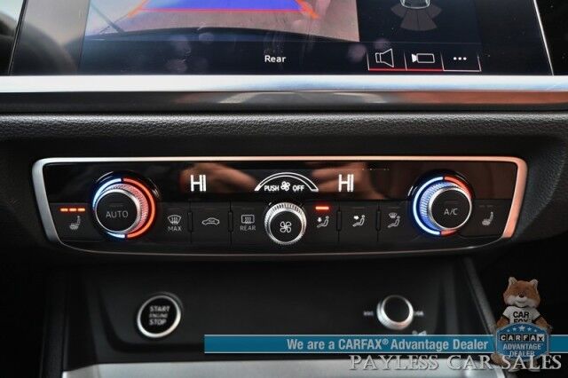 2022 Audi Q3 S line Premium / AWD / Convenience Pkg / Power & Heated Leather Seats / Panoramic Sunroof / Adaptive Cruise / Lane Watch & Blind Spot / Apple CarPlay & Android Auto / Keyless Entry & Start / Back Up Cam / 1-Owner Anchorage AK