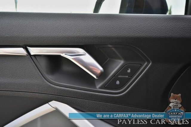 2022 Audi Q3 S line Premium / AWD / Convenience Pkg / Power & Heated Leather Seats / Panoramic Sunroof / Adaptive Cruise / Lane Watch & Blind Spot / Apple CarPlay & Android Auto / Keyless Entry & Start / Back Up Cam / 1-Owner Anchorage AK