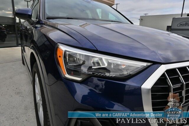 2022 Audi Q3 S line Premium / AWD / Convenience Pkg / Power & Heated Leather Seats / Panoramic Sunroof / Adaptive Cruise / Lane Watch & Blind Spot / Apple CarPlay & Android Auto / Keyless Entry & Start / Back Up Cam / 1-Owner Anchorage AK