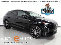 2022_Audi_Q4 e-tron Premium Plus 50 Quattro_*S-LINE PLUS PKG, TECHNOLOGY PKG, NAVIGATION, VIRTUAL COCKPIT, ADAPTIVE CRUISE, SAFETY ALERTS, PANO MOONROOF, LEATHER, HEATED SEATS/STEERING, SONOS AUDIO, WIRELESS CHARGING, ANDROID & APPLE_ Round Rock TX