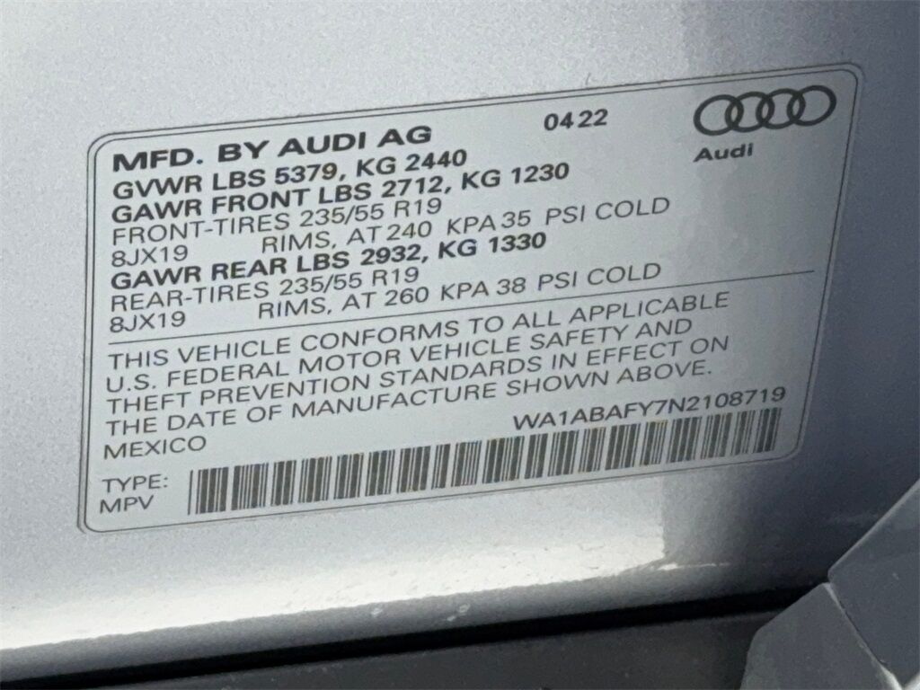 2022 Audi Q5 40 Premium CAM,PANO,HTD STS,BLIND SPOT Plano TX