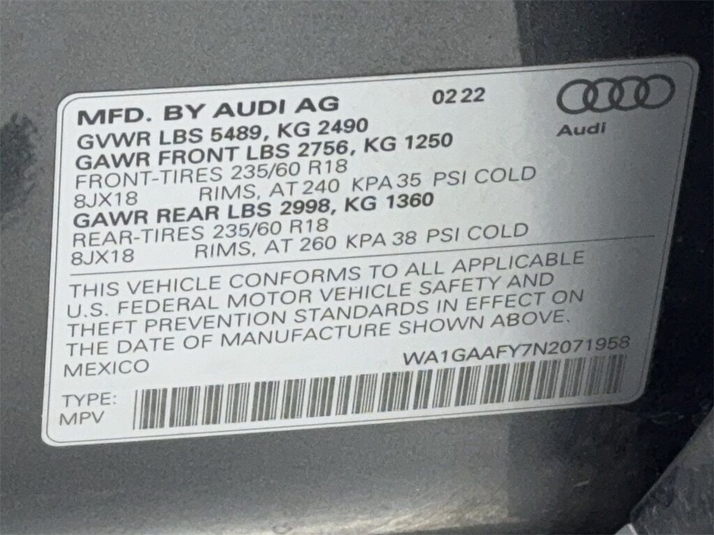 2022 Audi Q5 45 S line Premium CAM,PANO,HTD STS,BLIND SPOT Plano TX