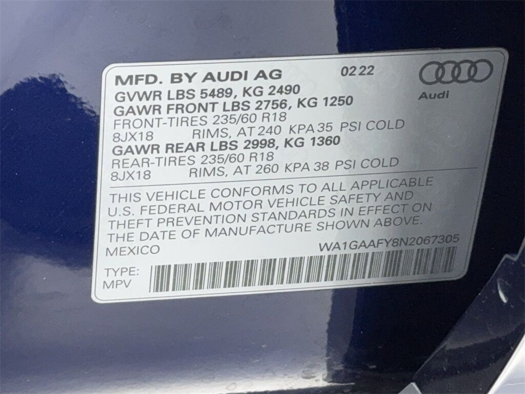 2022 Audi Q5 45 S line Premium CAM,PANO,HTD STS,BLIND SPOT,18&quot; Plano TX