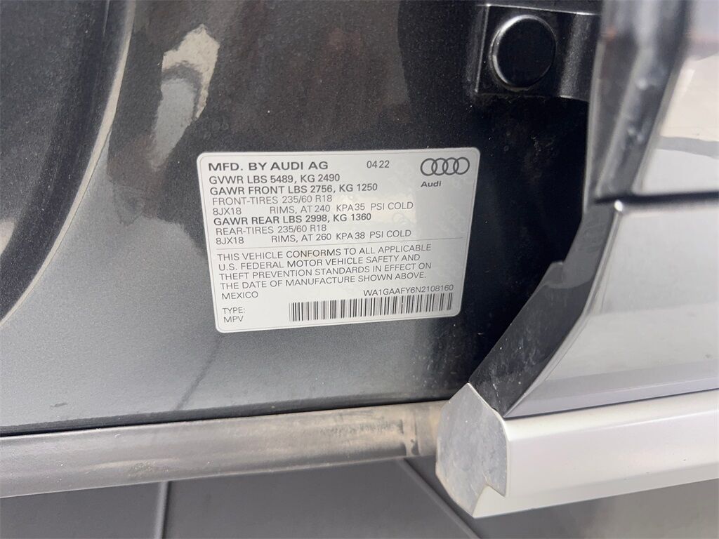 2022 Audi Q5 45 S line Premium CAM,PANO,HTD STS,BLIND SPOT,18&quot; Irving TX