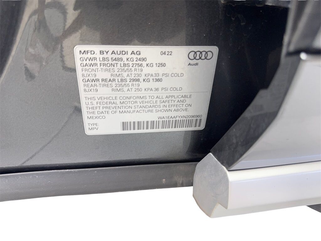 2022 Audi Q5 45 S line Premium CAM,PANO,HTD STS,BLIND SPOT,19&quot; Irving TX