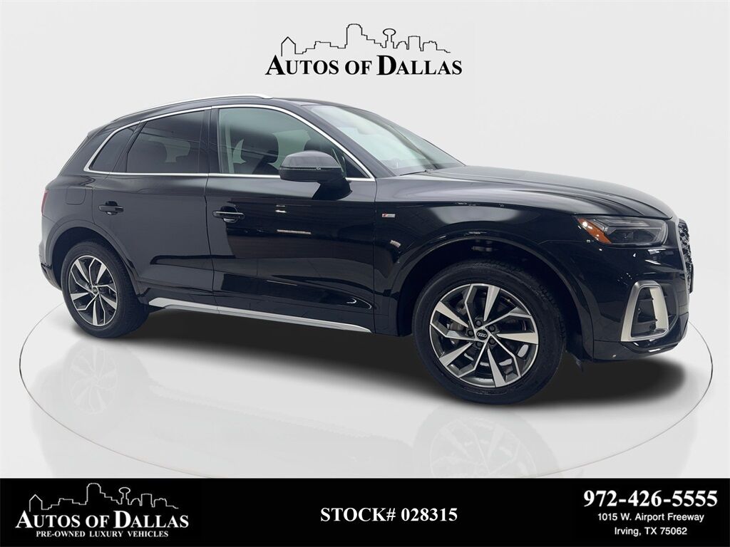 2022 Audi Q5 45 S line Premium CAM,PANO,HTD STS,BLIND SPOT,19&quot;