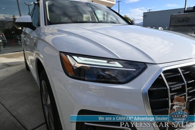 2022 Audi Q5 Premium Plus / AWD / Power & Heated Leather Seats / Sunroof / Apple CarPlay & Android Auto / 360 Back Up Camera / Keyless Entry & Start / Roof Rack / Power Liftgate / 1-Owner Anchorage AK