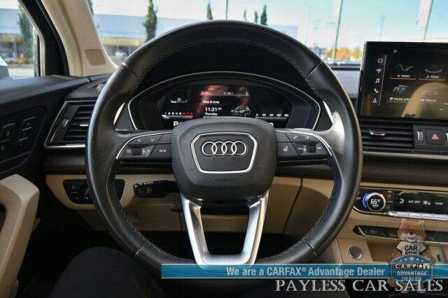 2022 Audi Q5 Premium Plus / AWD / Power & Heated Leather Seats / Sunroof / Apple CarPlay & Android Auto / 360 Back Up Camera / Keyless Entry & Start / Roof Rack / Power Liftgate / 1-Owner Anchorage AK