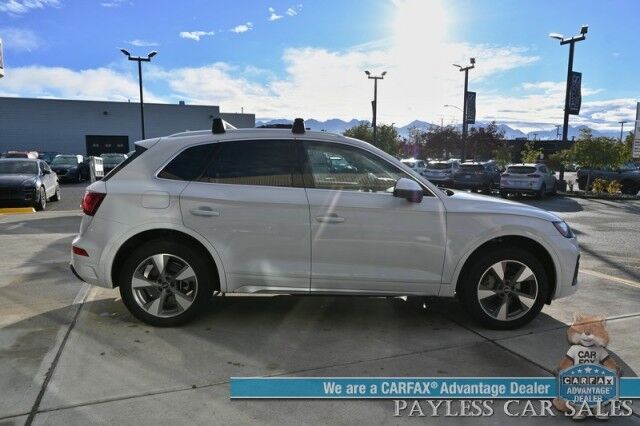 2022 Audi Q5 Premium Plus / AWD / Power & Heated Leather Seats / Sunroof / Apple CarPlay & Android Auto / 360 Back Up Camera / Keyless Entry & Start / Roof Rack / Power Liftgate / 1-Owner Anchorage AK
