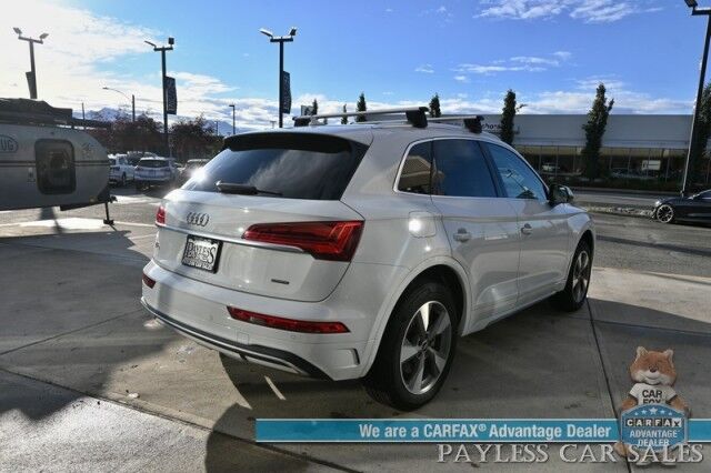 2022 Audi Q5 Premium Plus / AWD / Power & Heated Leather Seats / Sunroof / Apple CarPlay & Android Auto / 360 Back Up Camera / Keyless Entry & Start / Roof Rack / Power Liftgate / 1-Owner Anchorage AK