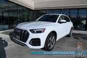 2022 Audi Q5 Premium Plus / AWD / Power & Heated Leather Seats / Sunroof / Apple CarPlay & Android Auto / 360 Back Up Camera / Keyless Entry & Start / Roof Rack / Power Liftgate / 1-Owner