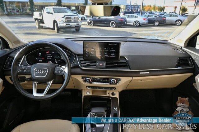 2022 Audi Q5 Premium Plus / AWD / Power & Heated Leather Seats / Sunroof / Apple CarPlay & Android Auto / 360 Back Up Camera / Keyless Entry & Start / Roof Rack / Power Liftgate / 1-Owner Anchorage AK