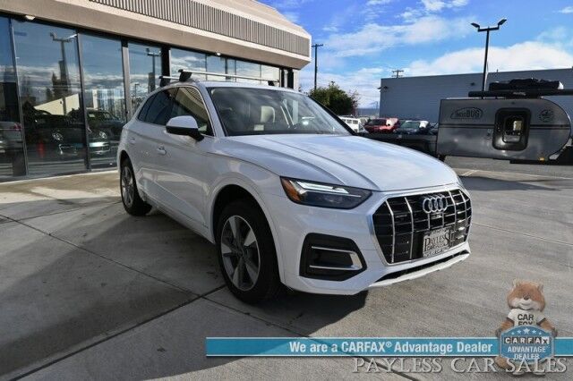 2022 Audi Q5 Premium Plus / AWD / Power & Heated Leather Seats / Sunroof / Apple CarPlay & Android Auto / 360 Back Up Camera / Keyless Entry & Start / Roof Rack / Power Liftgate / 1-Owner Anchorage AK