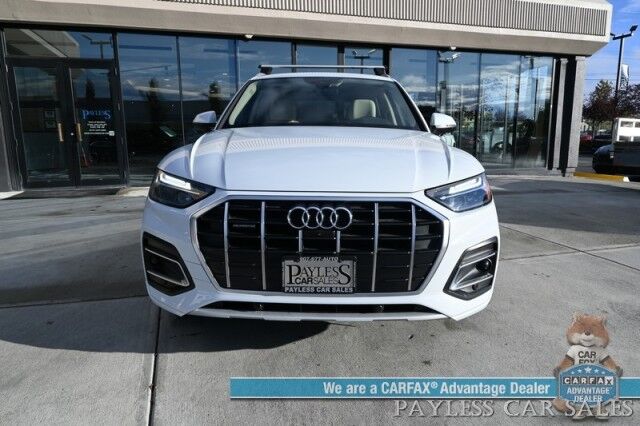 2022 Audi Q5 Premium Plus / AWD / Power & Heated Leather Seats / Sunroof / Apple CarPlay & Android Auto / 360 Back Up Camera / Keyless Entry & Start / Roof Rack / Power Liftgate / 1-Owner Anchorage AK