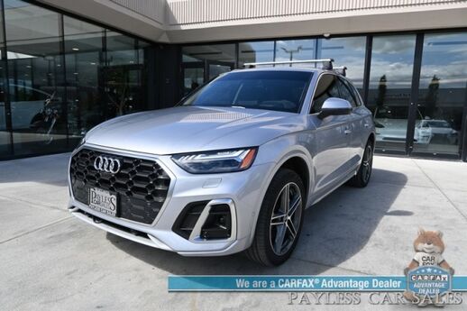 2022 Audi Q5 Prestige / AWD / Plug-In Hybrid / Heated & Cooled Leather Seats / Heated Steering / NAV / Pano Sunroof / B&O Speakers / HUD / Adaptive Cruise / Blind Spot & Lane Alert / Apple CarPlay & Android Auto / Tow Pkg / 1-Owner Anchorage AK