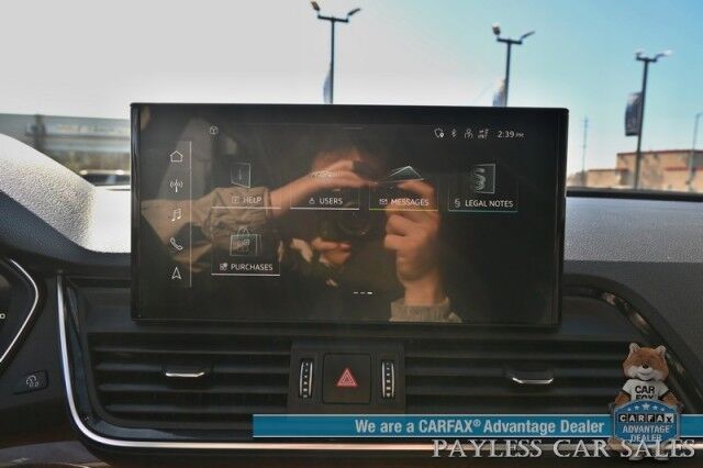 2022 Audi Q5 S line Premium Plus / AWD / Power Heated Leather Seats & Steering Wheel / Panoramic Sunroof / Adaptive Cruise / Lane Depart & Blind Spot / Apple CarPlay & Android Auto / Back Up Camera / 1-Owner Anchorage AK