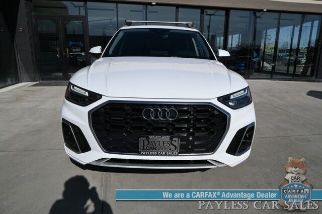 2022 Audi Q5 S line Premium Plus / AWD / Power Heated Leather Seats & Steering Wheel / Panoramic Sunroof / Adaptive Cruise / Lane Depart & Blind Spot / Apple CarPlay & Android Auto / Back Up Camera / 1-Owner