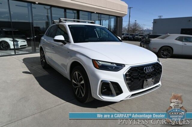 2022 Audi Q5 S line Premium Plus / AWD / Power Heated Leather Seats & Steering Wheel / Panoramic Sunroof / Adaptive Cruise / Lane Depart & Blind Spot / Apple CarPlay & Android Auto / Back Up Camera / 1-Owner Anchorage AK
