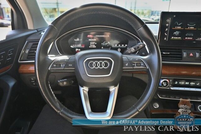 2022 Audi Q5 S line Premium Plus / AWD / Power Heated Leather Seats & Steering Wheel / Panoramic Sunroof / Adaptive Cruise / Lane Depart & Blind Spot / Apple CarPlay & Android Auto / Back Up Camera / 1-Owner Anchorage AK