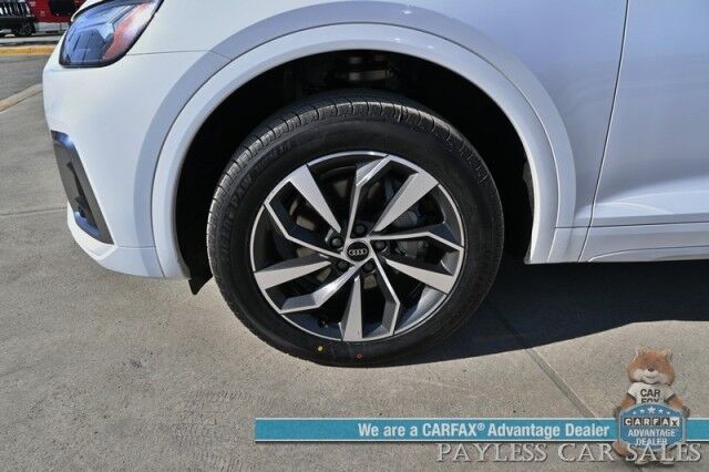 2022 Audi Q5 S line Premium Plus / AWD / Power Heated Leather Seats & Steering Wheel / Panoramic Sunroof / Adaptive Cruise / Lane Depart & Blind Spot / Apple CarPlay & Android Auto / Back Up Camera / 1-Owner Anchorage AK