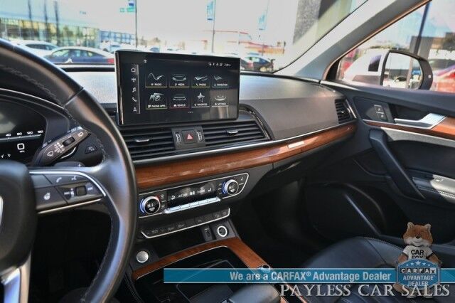 2022 Audi Q5 S line Premium Plus / AWD / Power Heated Leather Seats & Steering Wheel / Panoramic Sunroof / Adaptive Cruise / Lane Depart & Blind Spot / Apple CarPlay & Android Auto / Back Up Camera / 1-Owner Anchorage AK