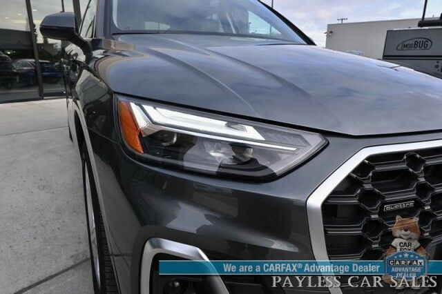 2022 Audi Q5 S line Premium Plus / AWD / Power & Heated Leather Seats / Heated Steering Wheel / Navigation / Bang & Olufsen Speakers / Panoramic Sunroof / Blind Spot Alert / Apple CarPlay & Android Auto / Back Up Camera / 1-Owner Anchorage AK