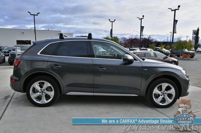2022 Audi Q5 S line Premium Plus / AWD / Power & Heated Leather Seats / Heated Steering Wheel / Navigation / Bang & Olufsen Speakers / Panoramic Sunroof / Blind Spot Alert / Apple CarPlay & Android Auto / Back Up Camera / 1-Owner Anchorage AK