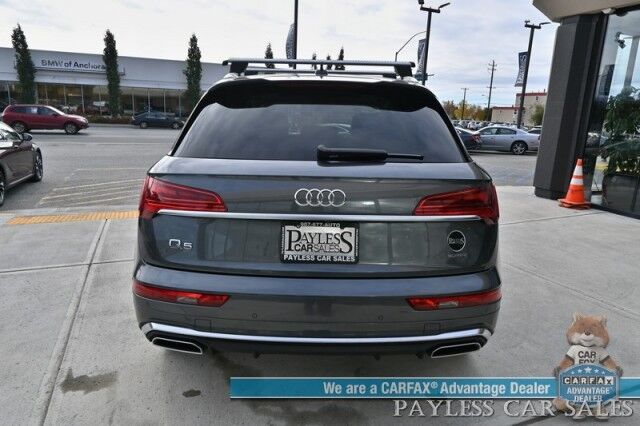 2022 Audi Q5 S line Premium Plus / AWD / Power & Heated Leather Seats / Heated Steering Wheel / Navigation / Bang & Olufsen Speakers / Panoramic Sunroof / Blind Spot Alert / Apple CarPlay & Android Auto / Back Up Camera / 1-Owner Anchorage AK