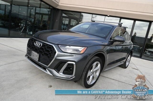 2022 Audi Q5 S line Premium Plus / AWD / Power & Heated Leather Seats / Heated Steering Wheel / Navigation / Bang & Olufsen Speakers / Panoramic Sunroof / Blind Spot Alert / Apple CarPlay & Android Auto / Back Up Camera / 1-Owner Anchorage AK