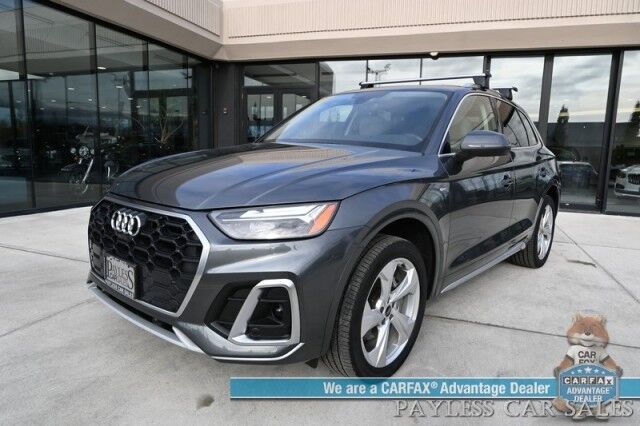 2022 Audi Q5 S line Premium Plus / AWD / Power & Heated Leather Seats / Heated Steering Wheel / Navigation / Bang & Olufsen Speakers / Panoramic Sunroof / Blind Spot Alert / Apple CarPlay & Android Auto / Back Up Camera / 1-Owner Anchorage AK
