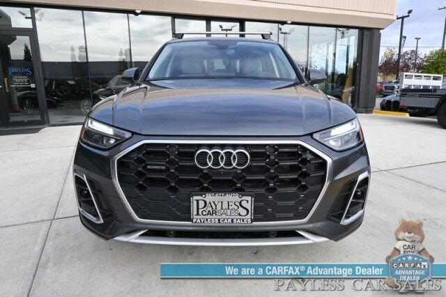 2022 Audi Q5 S line Premium Plus / AWD / Power & Heated Leather Seats / Heated Steering Wheel / Navigation / Bang & Olufsen Speakers / Panoramic Sunroof / Blind Spot Alert / Apple CarPlay & Android Auto / Back Up Camera / 1-Owner Anchorage AK