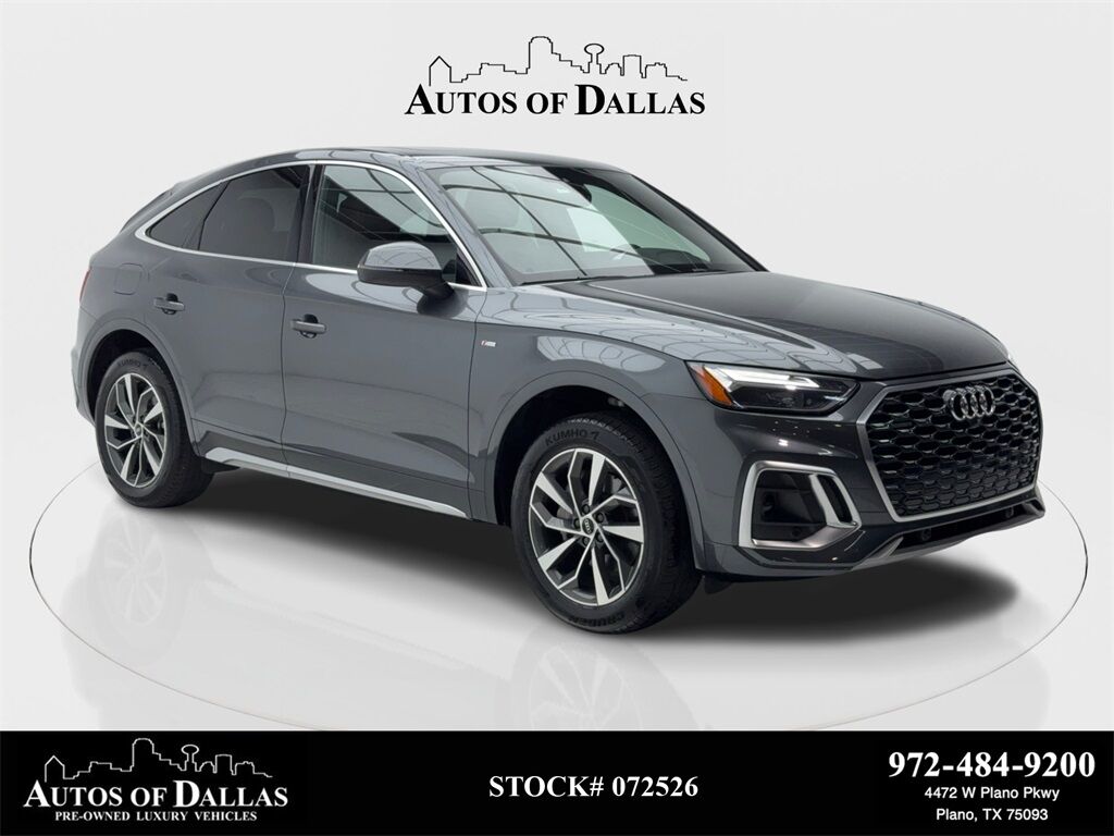 2022 Audi Q5 Sportback 45 S line Premium CAM,PANO,HTD STS,BLIND SPOT Plano TX