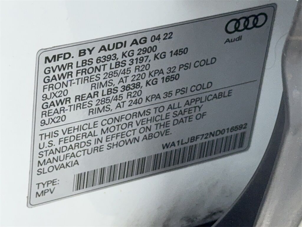 2022 Audi Q7 45 Premium Plus NAV,CAM,PANO,HTD STS,BLIND SPOT,3R Plano TX