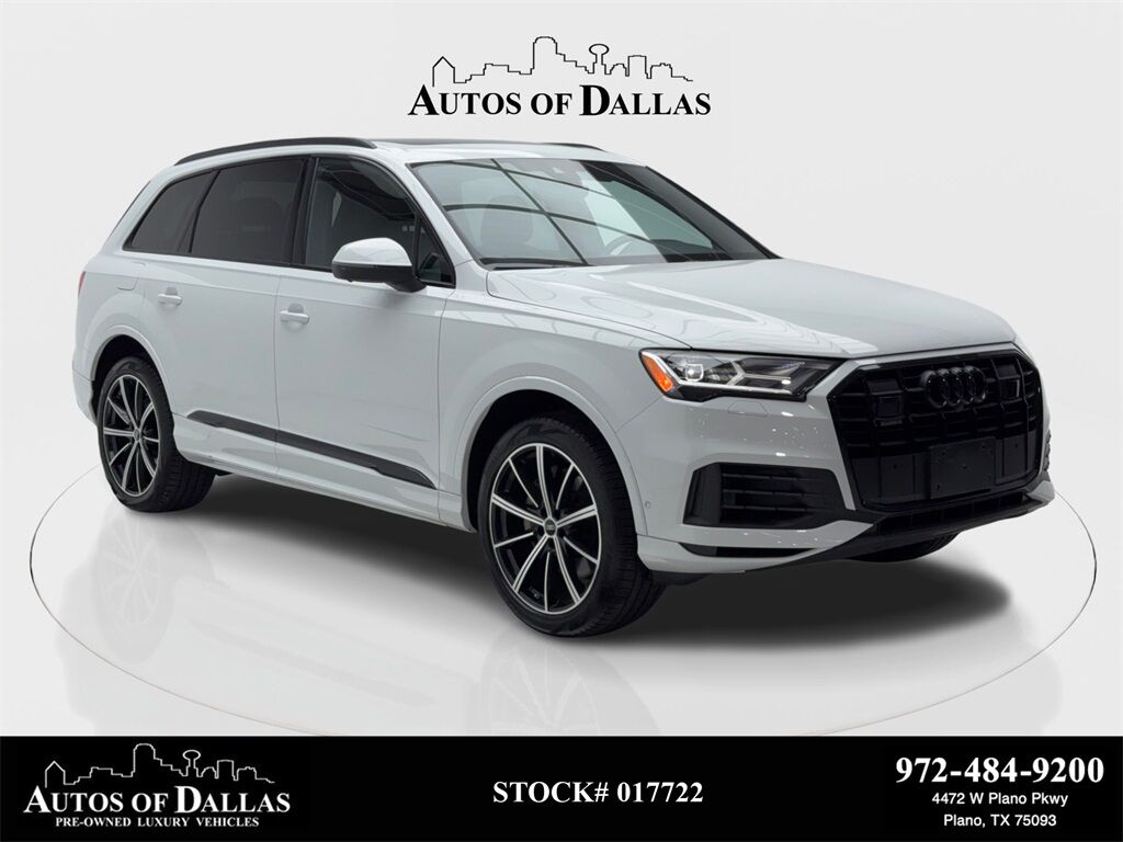 2022 Audi Q7 55 Premium Plus NAV,CAM,PANO,CLMT STS,21&quot; WLS,3RD Plano TX