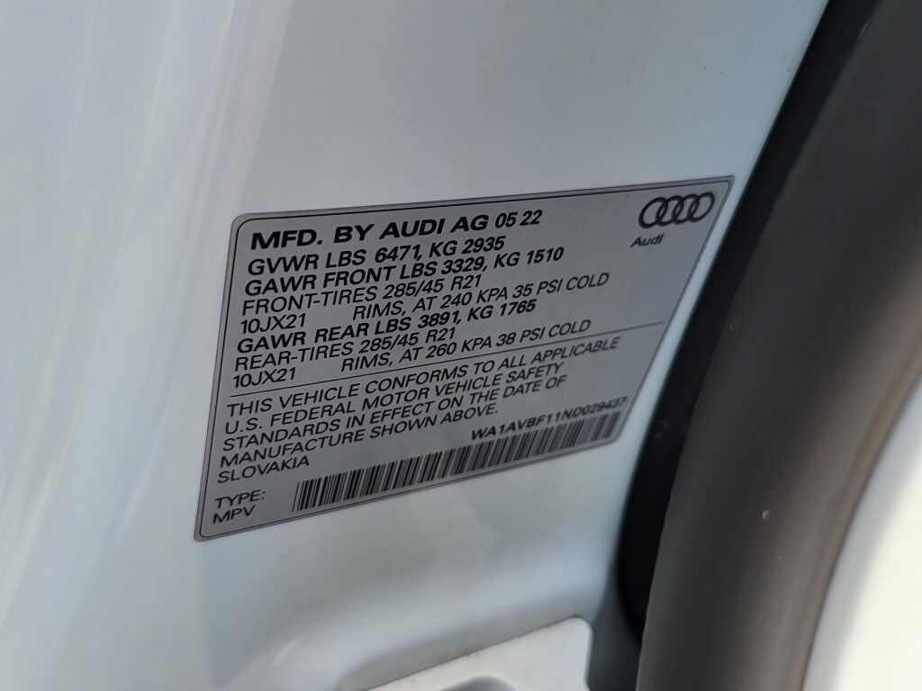 2022 Audi Q8 55 Premium Chantilly VA