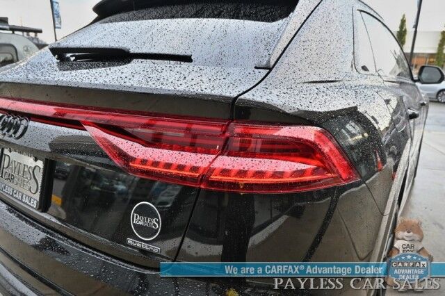 2022 Audi Q8 Premium Plus / AWD / S Line Plus & Style Pkg / Heated & Cooled Leather Seats / Panoramic Sunroof / NAV / Bang & Olufsen Speakers / Lane Departure & Blind Spot / Apple CarPlay & Android Auto / 1-Owner Anchorage AK