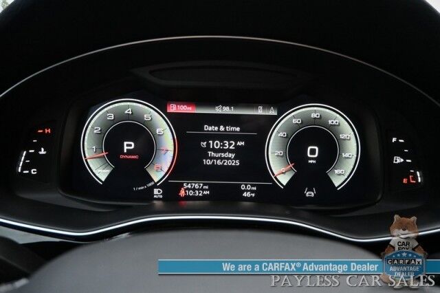 2022 Audi Q8 Premium Plus / AWD / S Line Plus & Style Pkg / Heated & Cooled Leather Seats / Panoramic Sunroof / NAV / Bang & Olufsen Speakers / Lane Departure & Blind Spot / Apple CarPlay & Android Auto / 1-Owner Anchorage AK