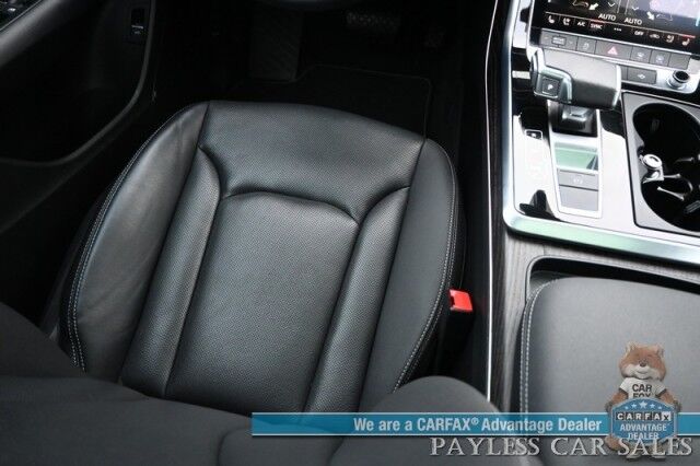 2022 Audi Q8 Premium Plus / AWD / S Line Plus & Style Pkg / Heated & Cooled Leather Seats / Panoramic Sunroof / NAV / Bang & Olufsen Speakers / Lane Departure & Blind Spot / Apple CarPlay & Android Auto / 1-Owner Anchorage AK