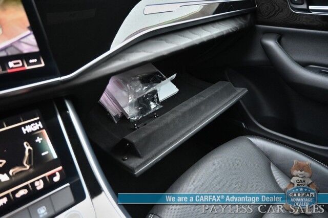2022 Audi Q8 Premium Plus / AWD / S Line Plus & Style Pkg / Heated & Cooled Leather Seats / Panoramic Sunroof / NAV / Bang & Olufsen Speakers / Lane Departure & Blind Spot / Apple CarPlay & Android Auto / 1-Owner Anchorage AK