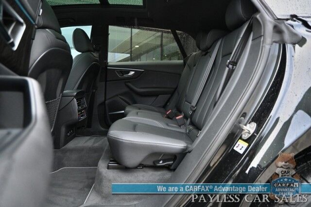 2022 Audi Q8 Premium Plus / AWD / S Line Plus & Style Pkg / Heated & Cooled Leather Seats / Panoramic Sunroof / NAV / Bang & Olufsen Speakers / Lane Departure & Blind Spot / Apple CarPlay & Android Auto / 1-Owner Anchorage AK