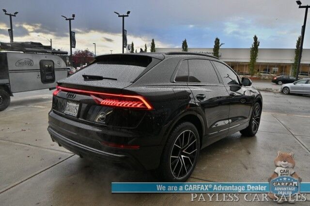 2022 Audi Q8 Premium Plus / AWD / S Line Plus & Style Pkg / Heated & Cooled Leather Seats / Panoramic Sunroof / NAV / Bang & Olufsen Speakers / Lane Departure & Blind Spot / Apple CarPlay & Android Auto / 1-Owner Anchorage AK