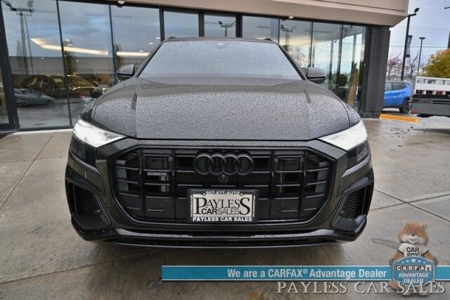2022 Audi Q8 Premium Plus / AWD / S Line Plus & Style Pkg / Heated & Cooled Leather Seats / Panoramic Sunroof / NAV / Bang & Olufsen Speakers / Lane Departure & Blind Spot / Apple CarPlay & Android Auto / 1-Owner Anchorage AK