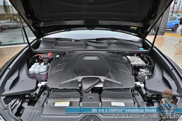 2022 Audi Q8 Premium Plus / AWD / S Line Plus & Style Pkg / Heated & Cooled Leather Seats / Panoramic Sunroof / NAV / Bang & Olufsen Speakers / Lane Departure & Blind Spot / Apple CarPlay & Android Auto / 1-Owner Anchorage AK