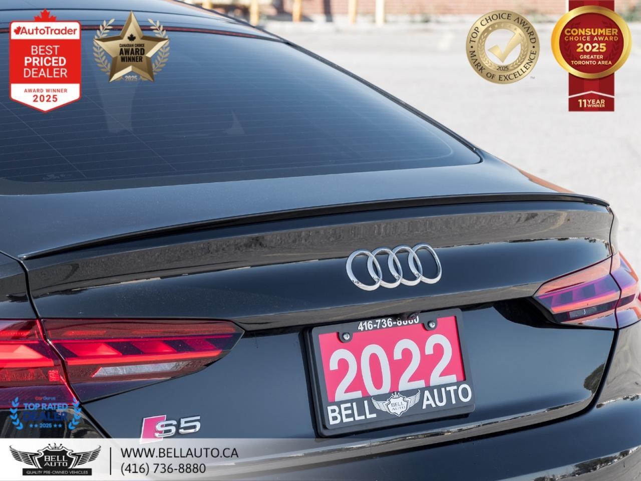 2022 Audi S5 Sportback Technik | QUATTRO | S-LINE | NAVI | PANO | RED LTHR | CRBNFIBR | MSGSEATS | NOACCIDENT Toronto ON