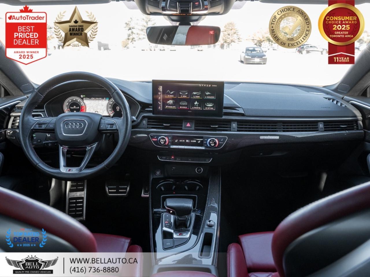 2022 Audi S5 Sportback Technik | QUATTRO | S-LINE | NAVI | PANO | RED LTHR | CRBNFIBR | MSGSEATS | NOACCIDENT Toronto ON