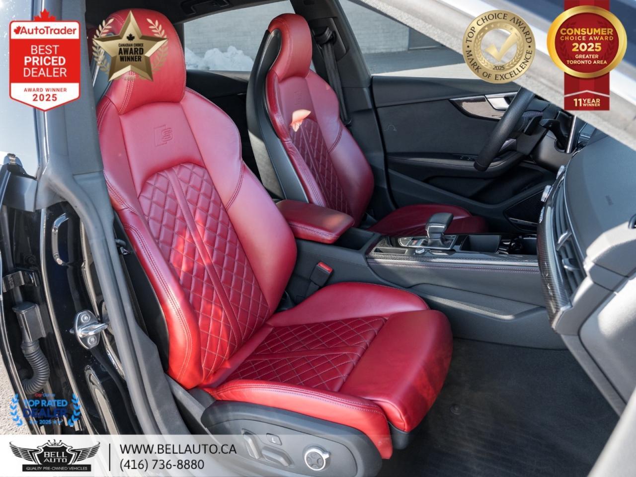 2022 Audi S5 Sportback Technik | QUATTRO | S-LINE | NAVI | PANO | RED LTHR | CRBNFIBR | MSGSEATS | NOACCIDENT Toronto ON