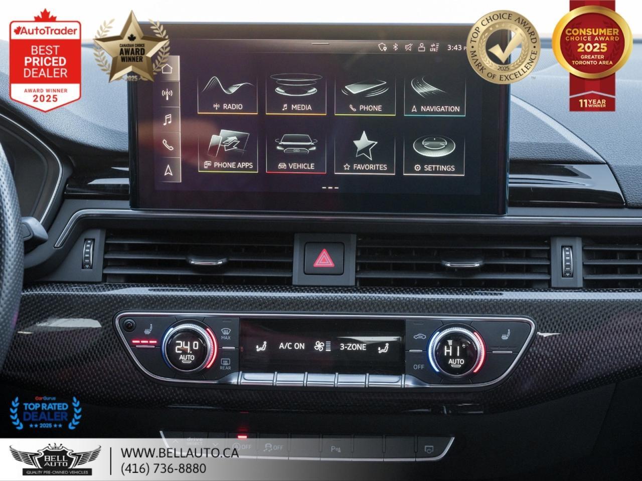 2022 Audi S5 Sportback Technik | QUATTRO | S-LINE | NAVI | PANO | RED LTHR | CRBNFIBR | MSGSEATS | NOACCIDENT Toronto ON