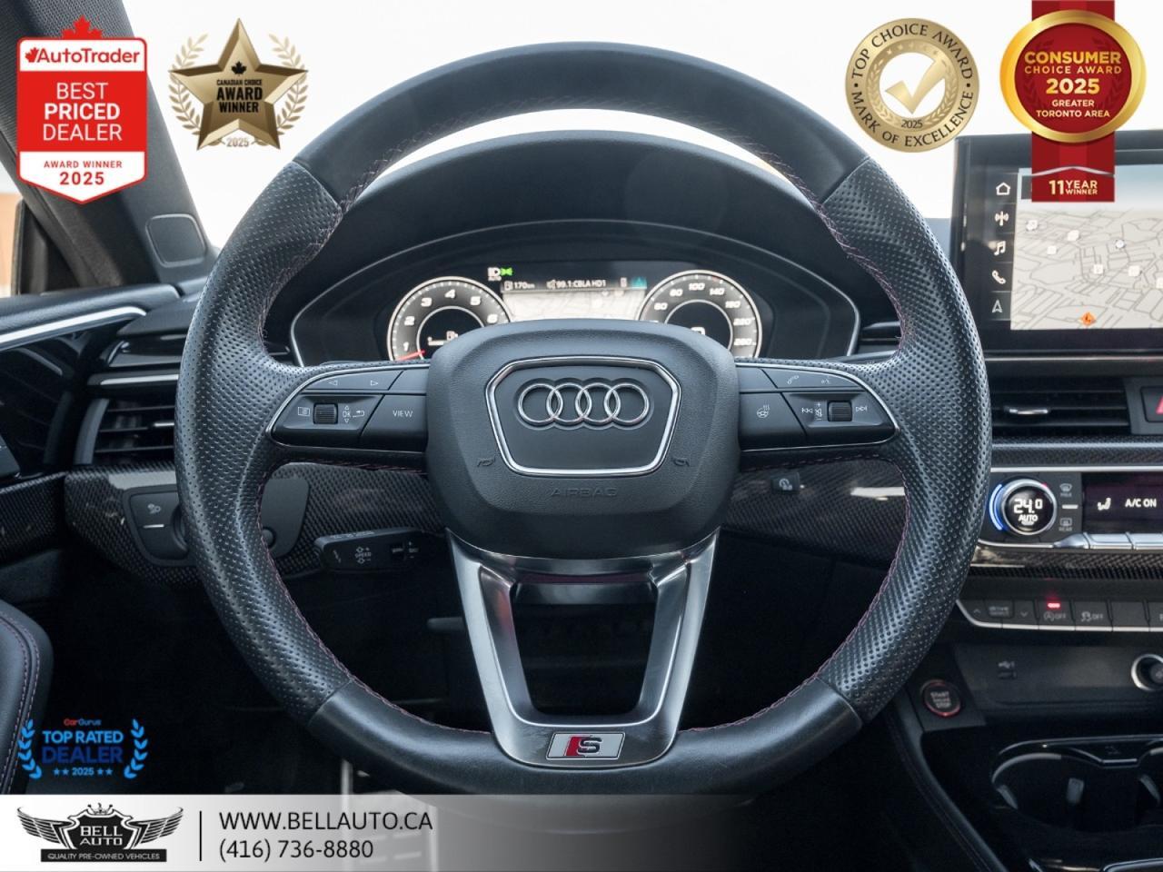 2022 Audi S5 Sportback Technik | QUATTRO | S-LINE | NAVI | PANO | RED LTHR | CRBNFIBR | MSGSEATS | NOACCIDENT Toronto ON